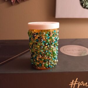 Blinged Out Perscription Bottle -- Green